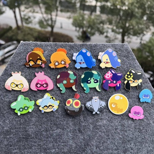 Cephalopods Pins - Marina Detailed