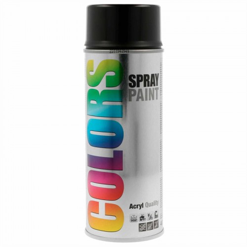 Akrilna barva sprej RAL 9005 sijaj COLORS 407382 Motip
