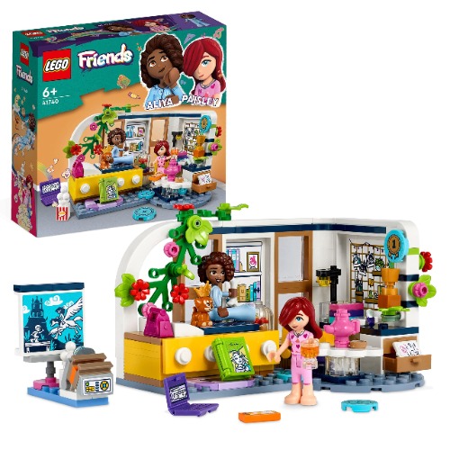 LEGO 41740 Friends Aliya's kamer Speelset, Speelgoed om te Verzamelen voor Meisjes en Jongens, met Paisley en Puppyfiguur, Leuk Kleinigheidje