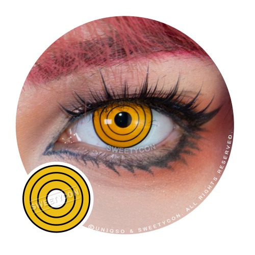 Sweety Crazy Yellow Rings (Chainsaw Man - Makima) (1 lens/pack) | 0.00
