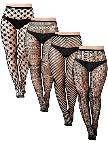  SKLVSEXY Plus Size Pantyhose Tights for Women