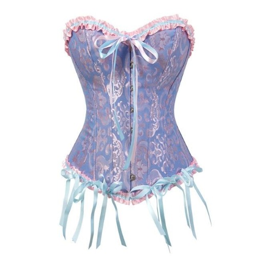 Lady In Lace Genuine Corsets - Pastels / 6XL