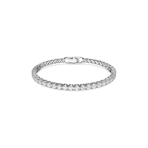 Swarovski Tennis Deluxe Collection Bracelet - Rhodium plated,Zirconia/White