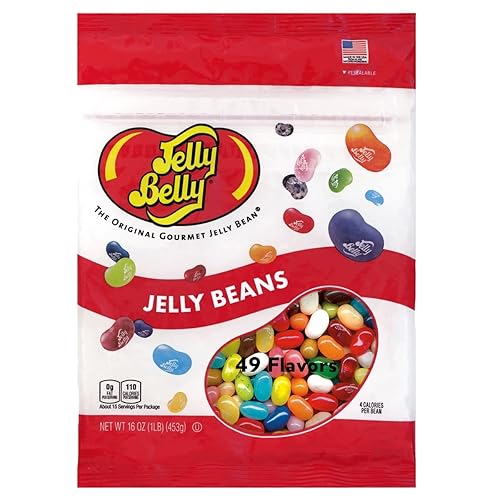 Jelly Belly 49 Assorted Flavors Jelly Beans - 1 Pound (16 Ounces) Resealable Bag - Genuine, Official, Straight from the Source