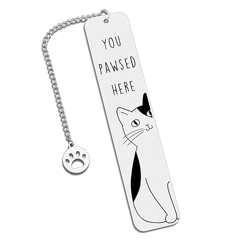 Cat Lover Gifts for Women Men, Cute Bookmarks for Women Girls, Funny Cat Gifts for Friends Coworkers, Birthday Gifts for Cat Lovers, Reading Accessories for Book Lovers, Bookish Gifts for Book Club