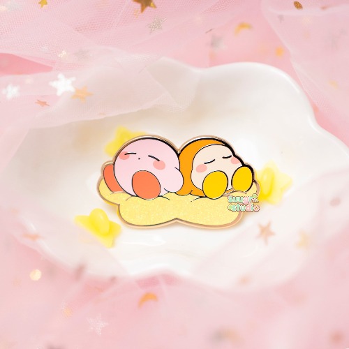 Poyo and Dee "Sleep" Hard Enamel Pin