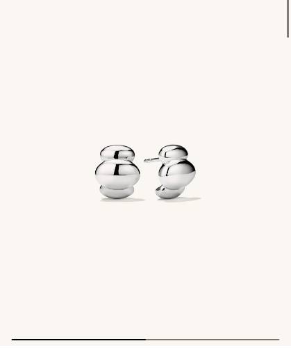 Sterling Silver Puffy Charlotte Huggies