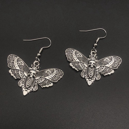 Death's Head Moth Earrings