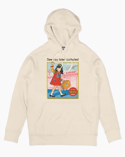 See You Later Hoodie | Natural / 3XL