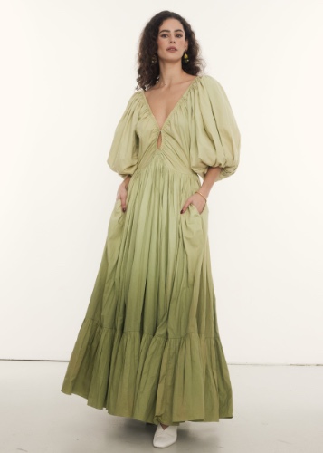 Birthday Gown | Pistachio Ombré | X-Large / Pistachio Ombre