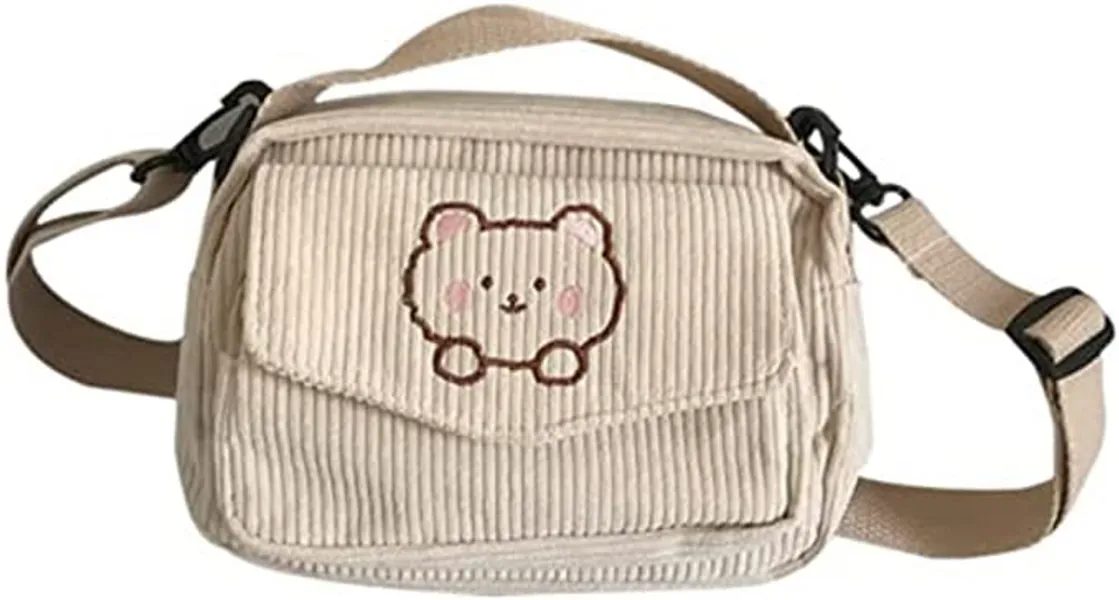 Kawaii Purse Crossbody Bag - Beige