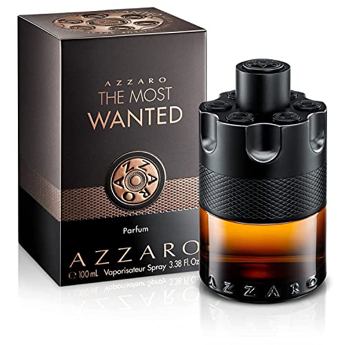 Azzaro The Most Wanted Parfum - Intense Mens Cologne - Spicy & Seductive Fragrance for Date Night - Lasting Wear - Irresistible Luxury Perfumes for Men - 3.38 Fl Oz (Pack of 1)