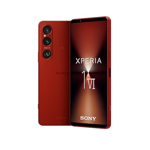 Sony Xperia 1 VI - 6.5 Inch 19.5:9 FHD+ HDR OLED - 120Hz Refresh rate - Triple lens - Android 14 - SIM free - 512GB Storage - IP65/68 rating - Dual SIM hybrid 1-24 months warranty - Scarlet - Xperia 1 VI Scarlet - Scarlet
