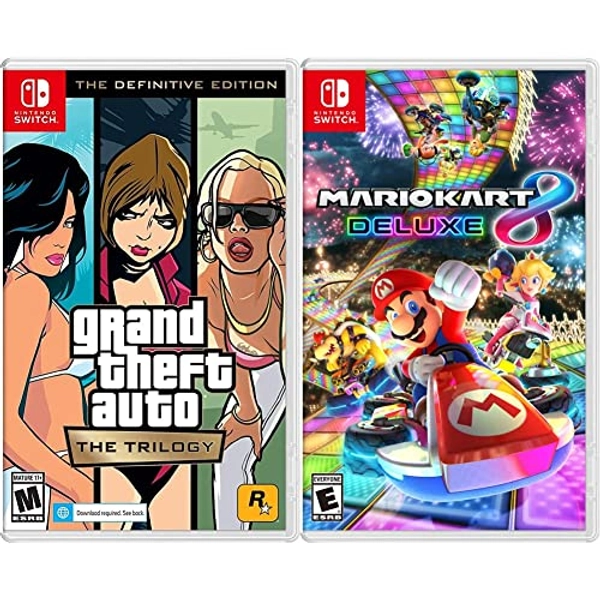 Grand Theft Auto: The Trilogy - The Definitive Edition - Nintendo Switch & Mario Kart 8 Deluxe - Switch