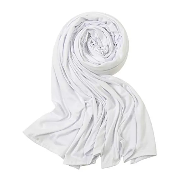 Hophor Soft Stretch Head Wrap Jersey Hijab for Women Scarfs Long Turban Head Wrap Tie for Women