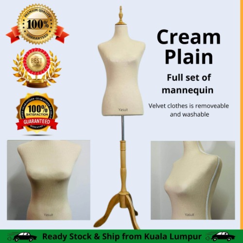 Mannequin Tailor Female Torso Display Fashion Designer Can Pin Polyform Velvet Fabric