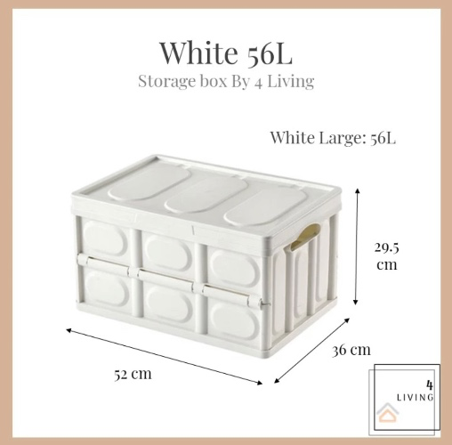 Multipurpose Foldable Storage Box Organizer Car Storage Plastic Box Toys Bekas Simpanan Barang 折叠收纳箱