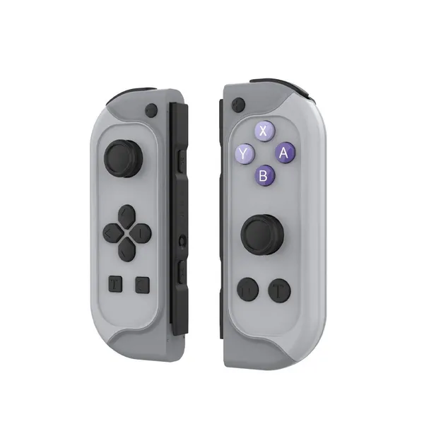 JOYTORN Switch Joy Pad Replacement for Switch,Switch Joy-Pad(L/R) Remotes Controller with Turbo,Motion Control & Dual Vibration,Built-in Games Props Function-Wired/Wireless Switch Controller-Gray