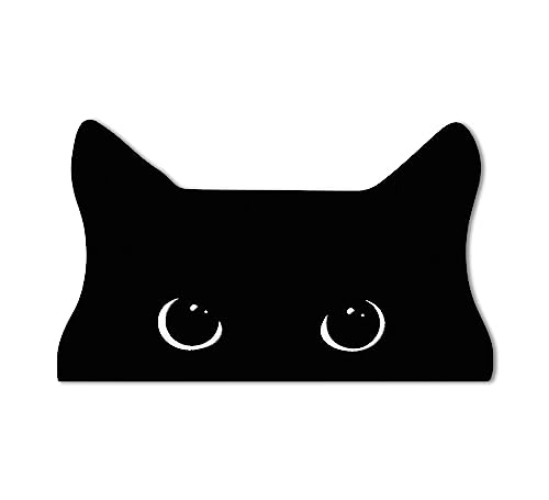 Mingnei Cute Black Cat Shaped Quick-Dry Diatomaceous Earth Bath Mat,Funny Cat Lovers Soft Diatom Mud Absorbent Floor Mat for Dorm Bathroom Shower Kitchen 28 x 16 Door Mat