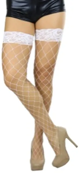 ToBeInStyle Women’s Bright and Vibrant Fishnet Thigh High Stockings