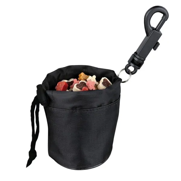 Mini Snack Bag Food Treat Storage Holder Training Pet Dog Cat Bird Puppy Black