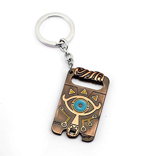 NIMIVVFR The Legend of Zelda Keychain Zelda Breath of the Wild Keyring Zelda Sign Sheikah Slate Keyholder,Multicolor,Medium