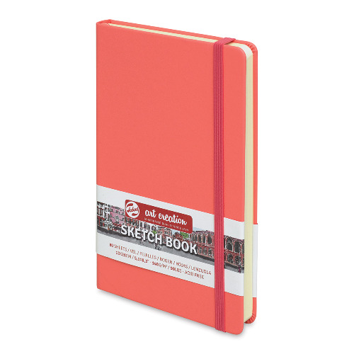 Talens Art Creations Sketchbook - Coral Red, 8.3" x 5.1"