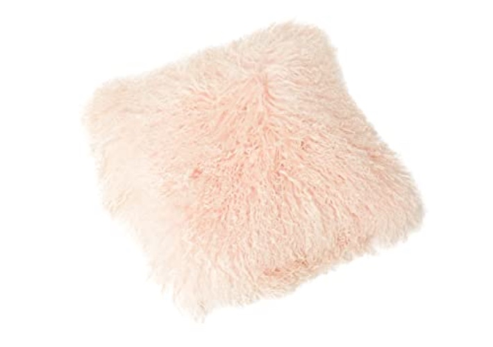 Reissner Lammfelle Tibet Lammfell Kissenbezug langflorig 40x40cm JAY04 Farbe hell beige - Jay04 Hell Beige