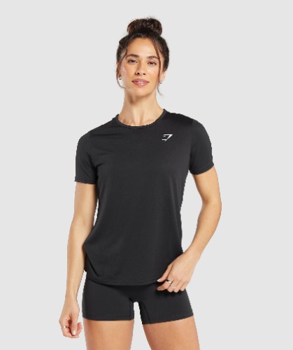 Gymshark Training T-Shirt - Black | Small