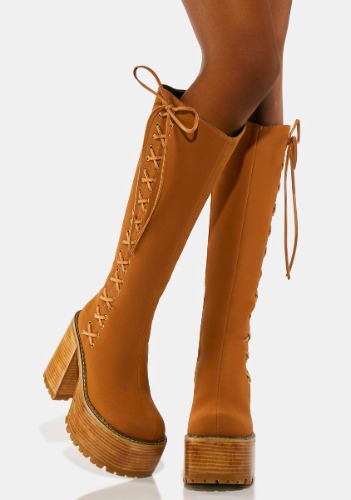 Acoustic Heartbeat Knee High Boots | US 8