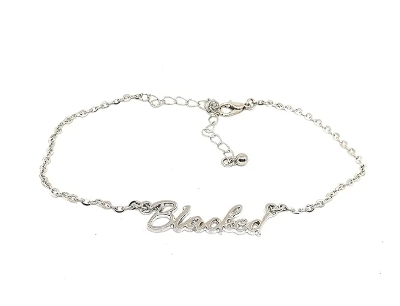 BLACKED Chain Anklets in Silver