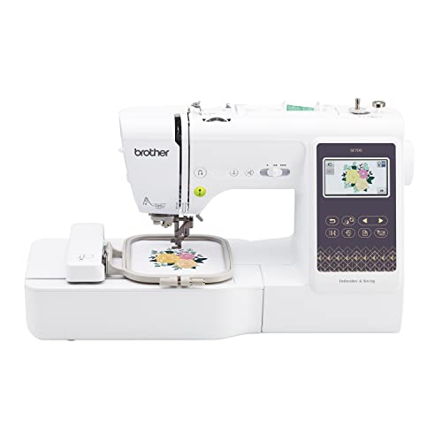 Brother SE700 Sewing and Embroidery Machine, Wireless LAN Connected, 135 Built-in Designs, 103 Built-in Stitches, Computerized, 4" x 4" Hoop Area, 3.7" Touchscreen Display, 8 Included Feet - New Wireless Model: SE700
