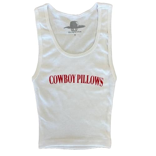 sheisgracielou Cowboy Pillows™ Tank or Shirt | 100% Cotton | Made in USA - Small - White Tank