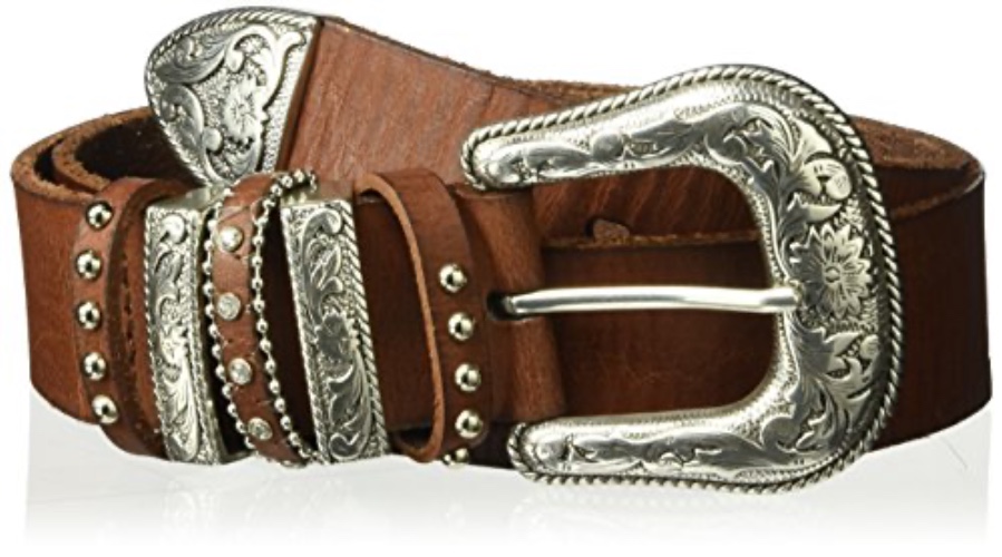Nocona Belt Co. Women's Multi Keeper Buckle Set Belt - Medium - Brown