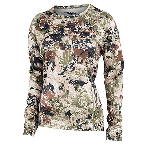SITKA Gear Women's Core Midweight Camo Long Sleeve T-Shirt - Small - Optifade Subalpine