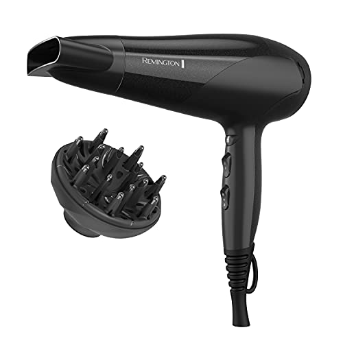 Remington Damage Protection Hair Dryer with Ceramic + Ionic + Tourmaline Technology, Black, 3 Piece Set - Black - Standard