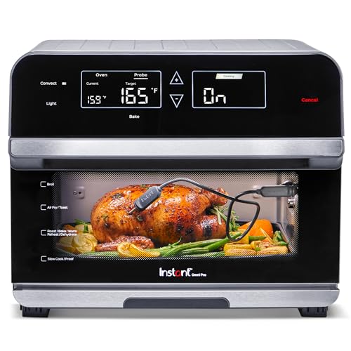 Instant Omni Pro 19QT/18L Toaster Oven Air Fryer, 14-in-1, Crisp, Broil, Bake, Roast, Rotisserie, Toast, Slow Cook, Proof, Split Cook, Temp Probe, Convection, from the Makers of Instant Pot, Black - 19QT - OMNI Toaster Oven