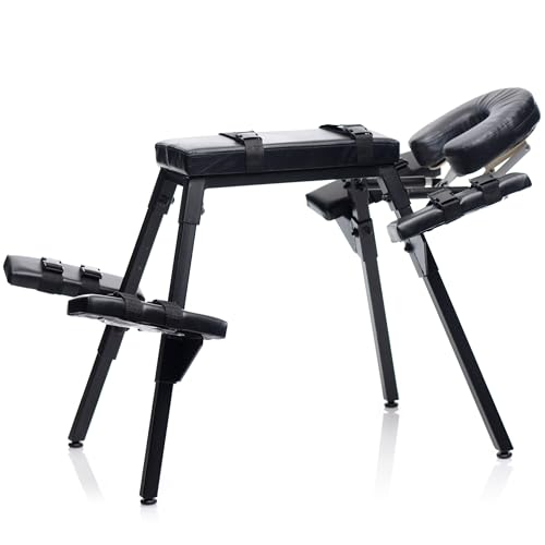 Master Series Obedience Extreme Sex Bench With Restraint Straps, 1 Count