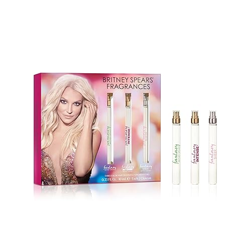 Britney Spears Fantasy Coffret, includes Fantasy, Intense Fantasy, Fantasy Sheer, Spray Pen 3 Piece Set, 0.33 fl oz each