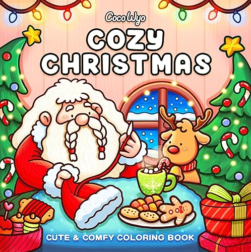 Cozy Christmas: Coloring Book for Adults and Kids (Cozy Spaces Coloring)