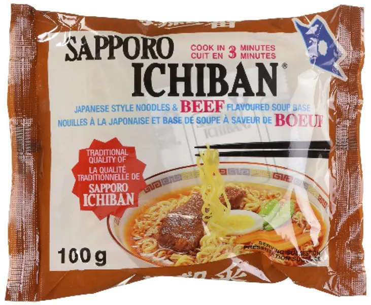 Sapporo Ichiban JFC3000 Japanese Style Beef Ramen Noodles, 2.4-Kilogram