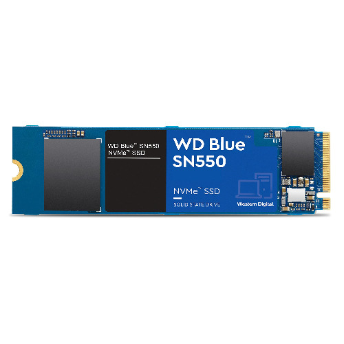 WD Blue SN550 500GB NVMe Internal SSD - Gen3 x4 PCIe 8Gb/s, M.2 2280, 3D NAND, Up to 2,400 MB/s - WDS500G2B0C - 500GB