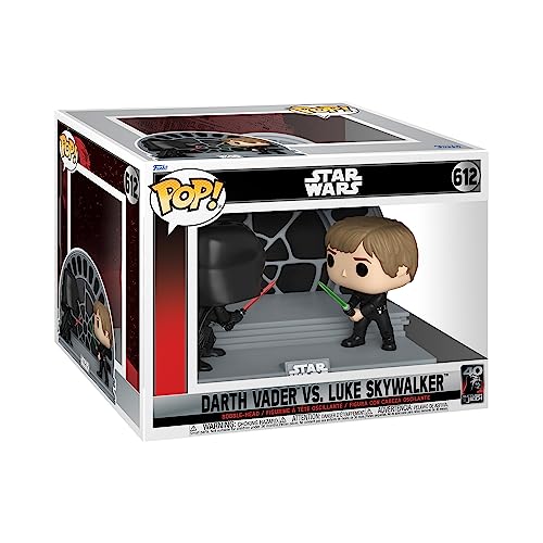 Funko Pop! Moment: Star Wars - Return of The Jedi 40th Anniversary, Darth Vader Vs. Luke Skywalker - Toy Figure - Darth Vader Vs. Luke Skywalker