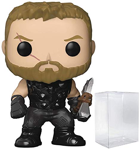 POP Marvel: Avengers Infinity War - Thor Funko Pop Vinyl Figure (Bundled with Compatible Pop Box Protector Case), Multicolored, 3.75 inches
