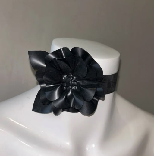 Latex Flower Choker