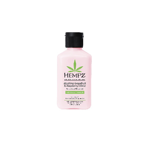 Hempz Blushing Grapefruit & Raspberry Creme Herbal Body Moisturizer Lotion - Fruit Body Cream - 2.25 Fl Oz (Pack of 1)