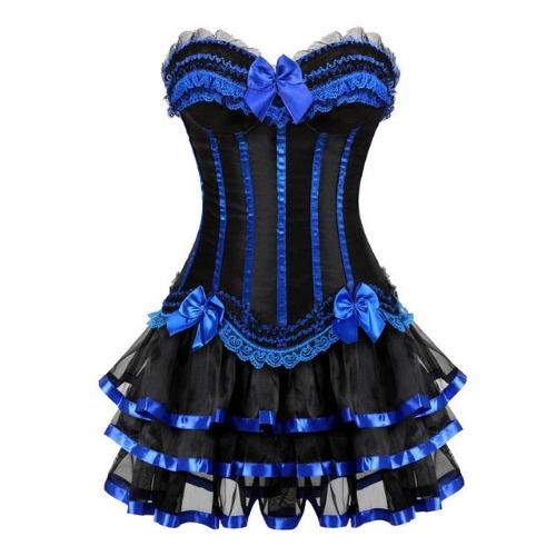 Genuine Corset Dresses - Blue / S