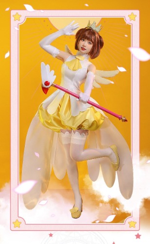 Yellow Card Captor Cosplay - S