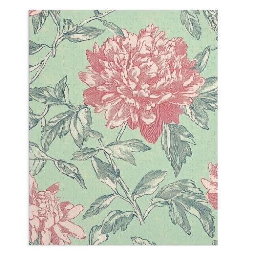 Soft Peonies Jigsaw Puzzle 500-Piece - 20" × 16" (500 pcs)