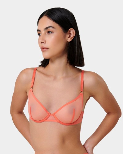 Naomi Wired Bra Hot Coral | Orange / 36D